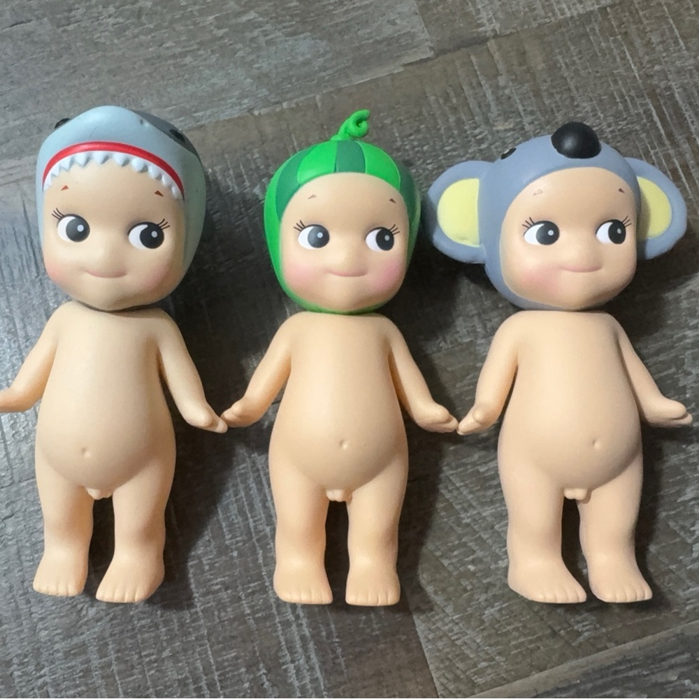 Authentic Sonny Angels- Shark, Melon, and Koala Bundle
